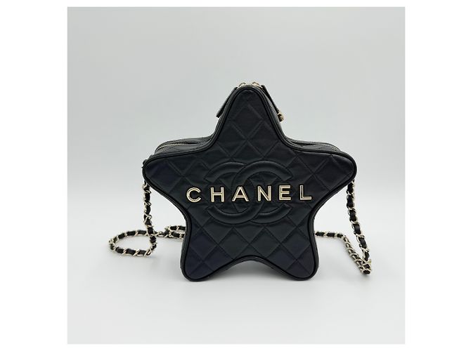 Chanel Borsa a tracolla Cruise Star Borsa a catena Tonalità oro Nero - vista 3