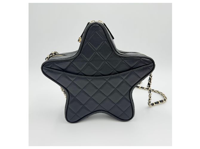 Chanel Borsa a tracolla Cruise Star Borsa a catena Tonalità oro Nero - vista 7