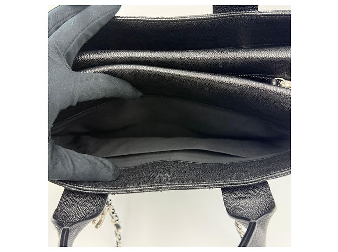 Chanel Caviar Coin Tote Schultertasche Schwarz - Ansicht 9