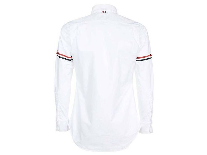 Thom Browne Camisa Clásica de Rayas Oxford con Banda de Grosgrain - vista 5