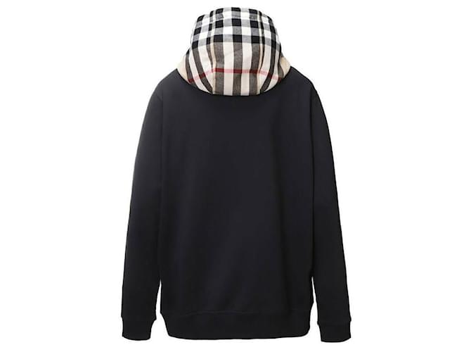 Burberry Top in cotone con cappuccio Nero - vista 5
