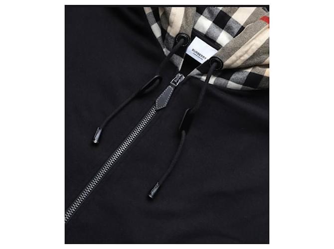 Burberry Top in cotone con cappuccio Nero - vista 7