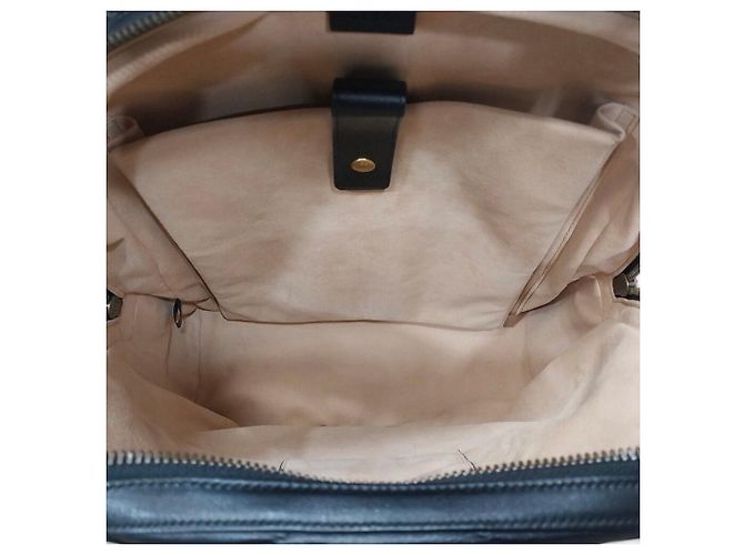 Gucci Zaino Matelassé Chevron Marmont Nero - vista 5