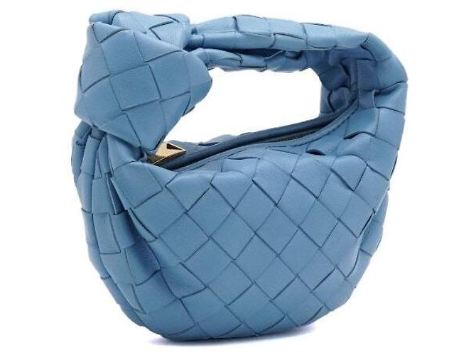 Bottega Veneta Borsa Tote Jodie Intrecciato Blu - vista 3