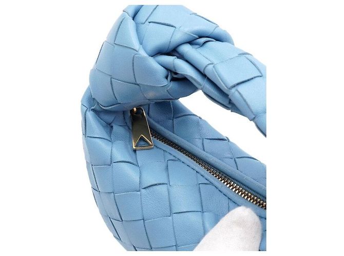 Bottega Veneta Borsa Tote Jodie Intrecciato Blu - vista 9