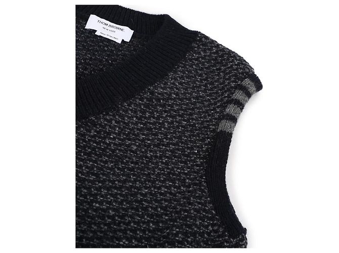 Thom Browne Gilet in tweed - vista 7