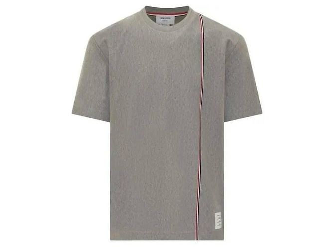 Thom Browne Gestreiftes T-Shirt Braun - Ansicht 4