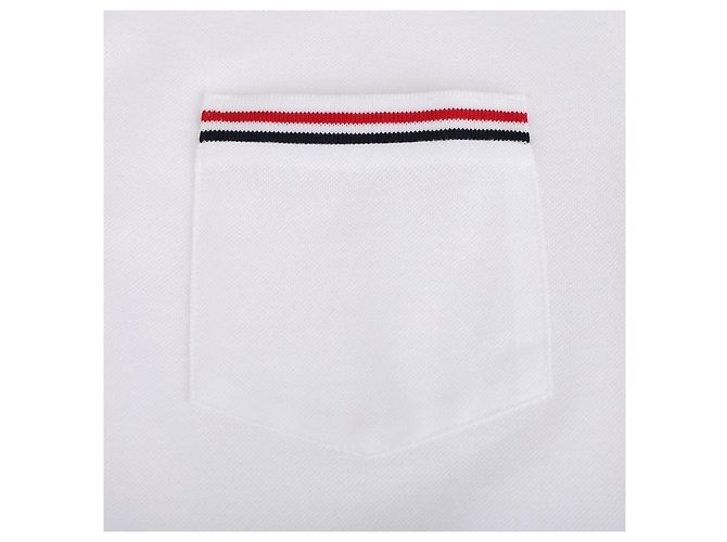 Thom Browne Polo mit kurzen Ärmeln und Tasche Weiß - Ansicht 10