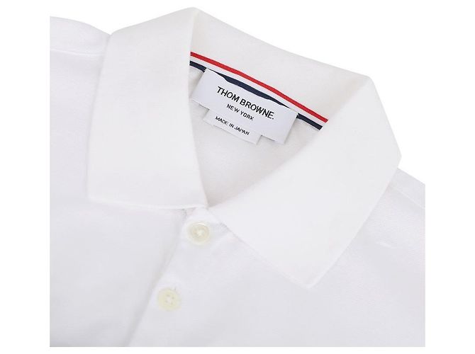 Thom Browne Polo mit kurzen Ärmeln und Tasche Weiß - Ansicht 6