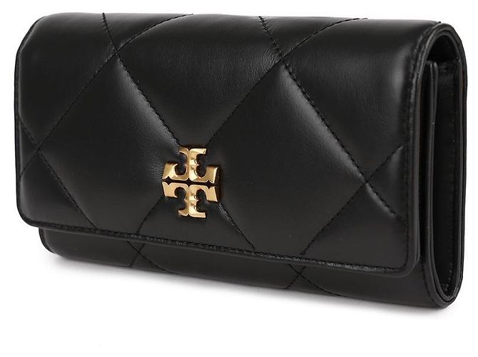 Tory Burch Cartera Larga Acolchada de Diamante Negro - vista 4