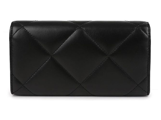 Tory Burch Cartera Larga Acolchada de Diamante Negro - vista 5