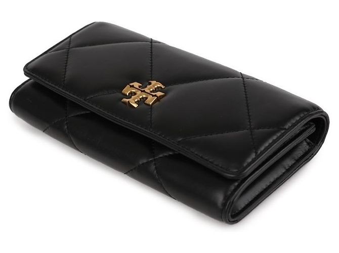 Tory Burch Cartera Larga Acolchada de Diamante Negro - vista 6