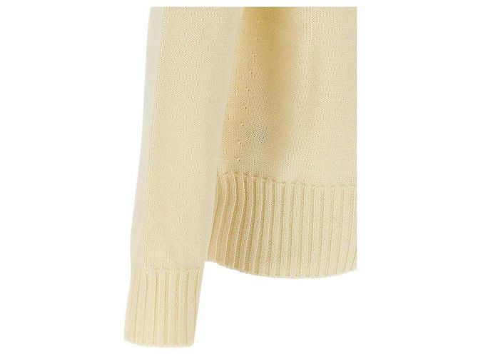 Givenchy Pull en coton détaillé Blanc - vue 7