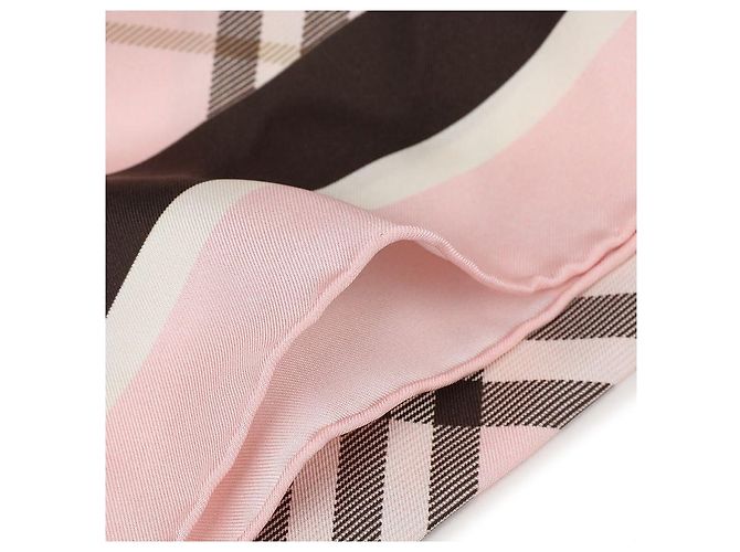 Burberry Foulard in seta con stampa Checked Knight - vista 7