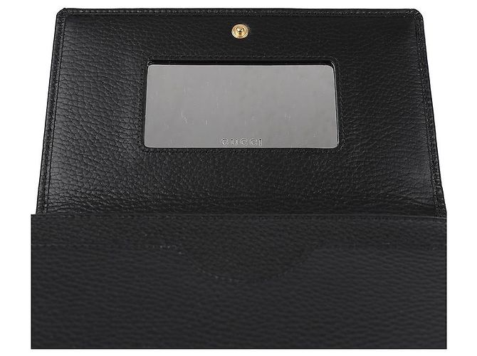Gucci Mini borsa in pelle con catena Nero - vista 9