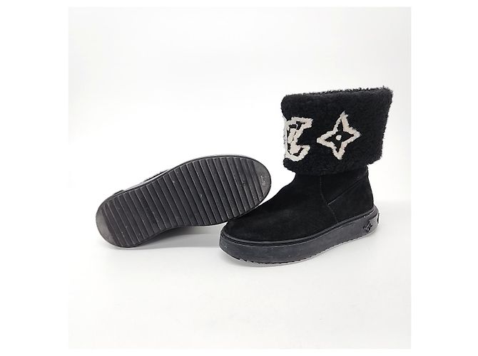 Botas de piel Louis Vuitton Negro - vista 4