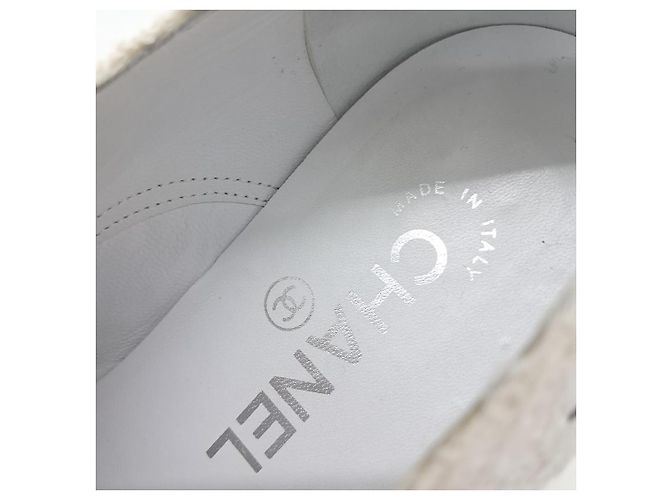 Sneakers in Tweed Chanel Bianco - vista 6