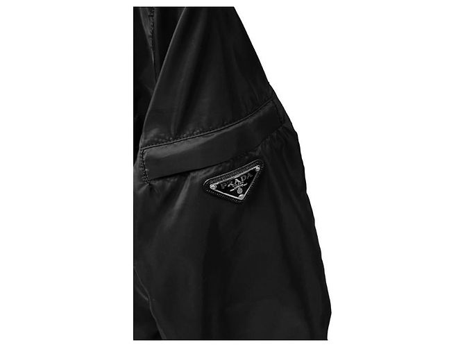 Prada Giacca a vento K-Way con cappuccio da uomo Nero - vista 4