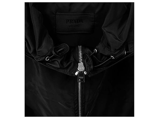 Prada Giacca a vento K-Way con cappuccio da uomo Nero - vista 5
