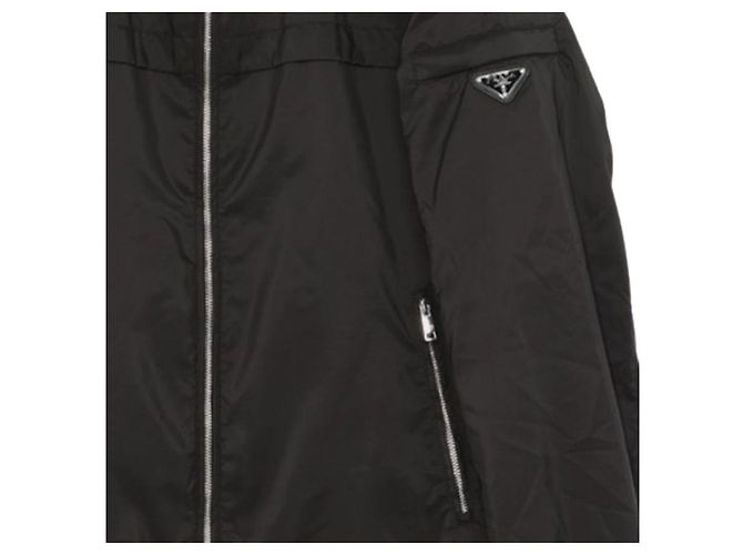 Prada Giacca a vento K-Way con cappuccio da uomo Nero - vista 7