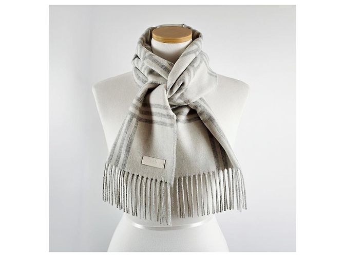 Hermès Cachecol em cashmere Petite Casaque Noeuds Marins Marrom - vista 11
