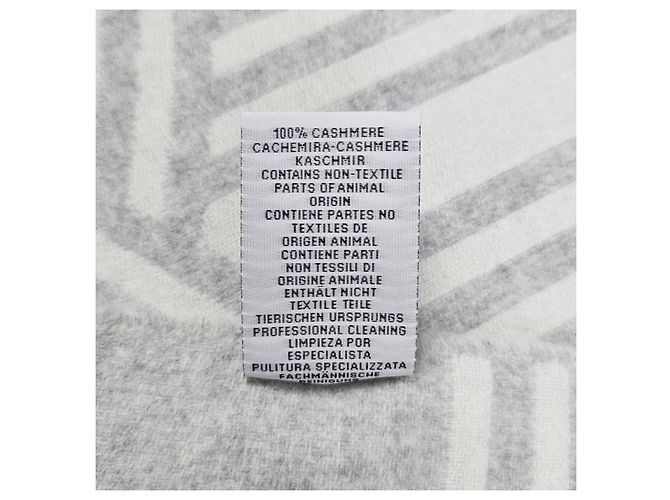 Hermès Cachecol em cashmere Petite Casaque Noeuds Marins Marrom - vista 13