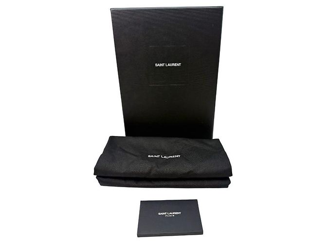 Saint Laurent Pumps Opium in Pelle Verniciata Nera e Oro Nero - vista 8