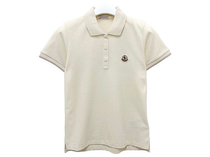 Moncler Polo de algodón piqué con logo para mujer blanco - vista 11