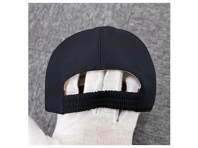 Loro Piana Cappellino da baseball in microfibra con logo ricamato in blu navy tonale e avorio - vista 4
