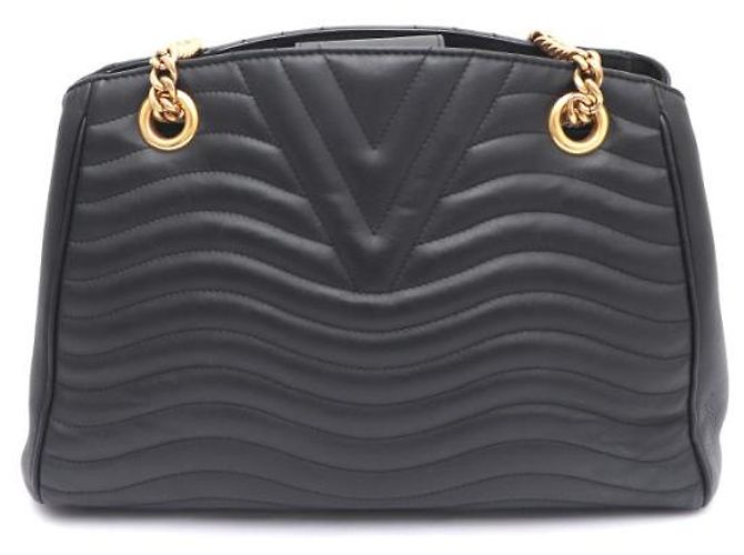 Louis Vuitton Borsa Tote e Borsa a Spalla New Wave Chain Nero - vista 11