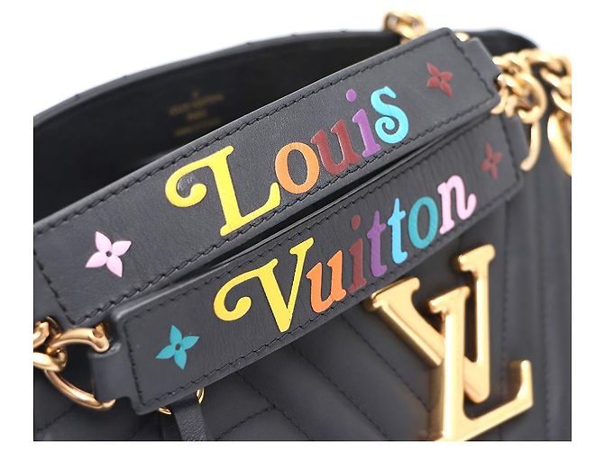 Louis Vuitton Borsa Tote e Borsa a Spalla New Wave Chain Nero - vista 4
