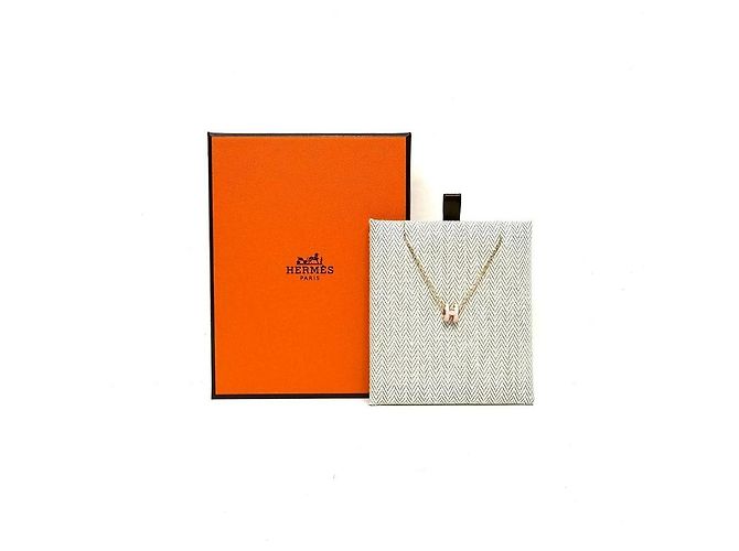 Hermès Colar Mini Pop em Ouro Rosa - vista 5