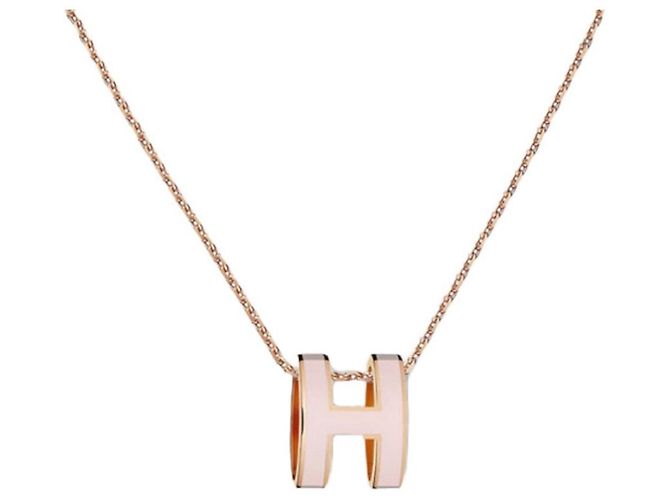 Hermès Colar Mini Pop em Ouro Rosa - vista 7