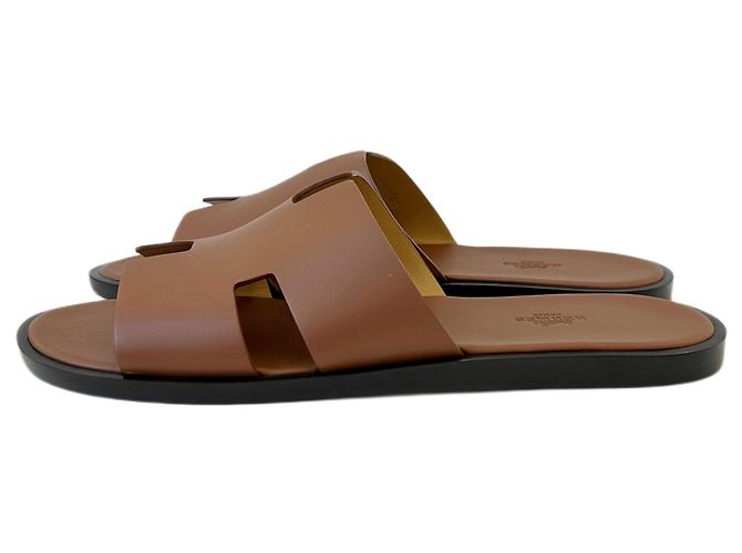 Hermès Pantofole Sandalo Ismir Oro D'oro - vista 3