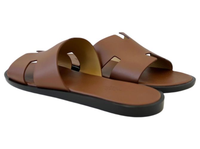 Hermès Pantofole Sandalo Ismir Oro D'oro - vista 4