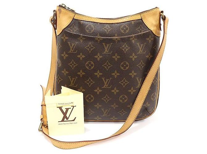 Louis Vuitton Borsa a tracolla Odeon PM in tela monogramma Marrone - vista 2