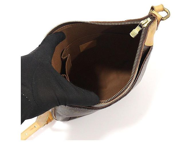 Louis Vuitton Borsa a tracolla Odeon PM in tela monogramma Marrone - vista 4