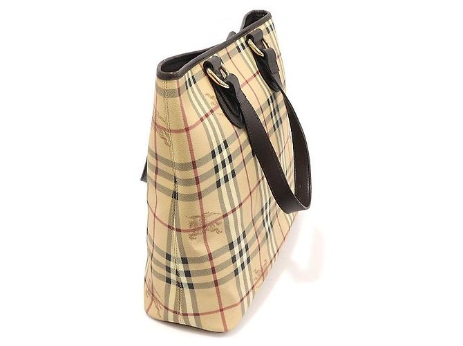 Burberry PVC Haymarket Check Onslow Tragetasche Braun - Ansicht 2