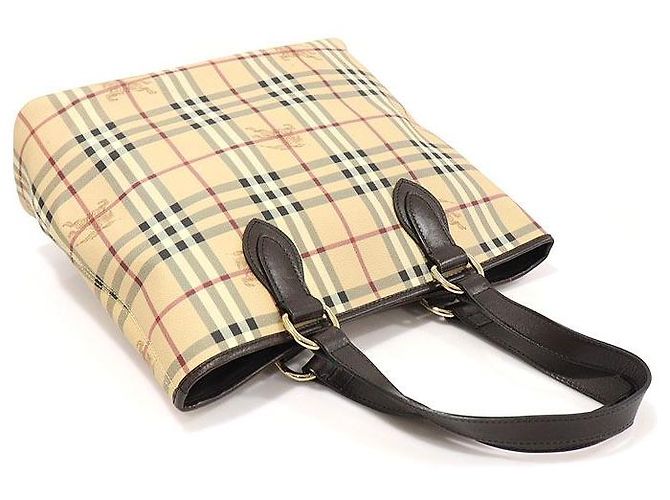 Burberry PVC Haymarket Check Onslow Tragetasche Braun - Ansicht 3