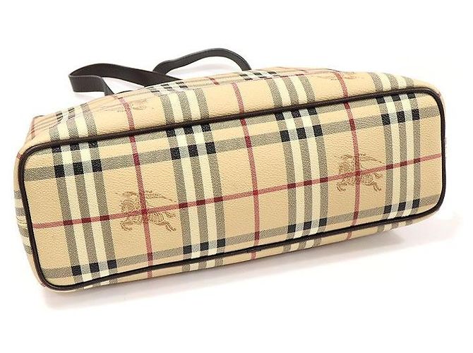 Burberry PVC Haymarket Check Onslow Tragetasche Braun - Ansicht 4