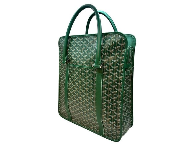 Goyard Sac fourre-tout moyen bordeaux vert - vue 3