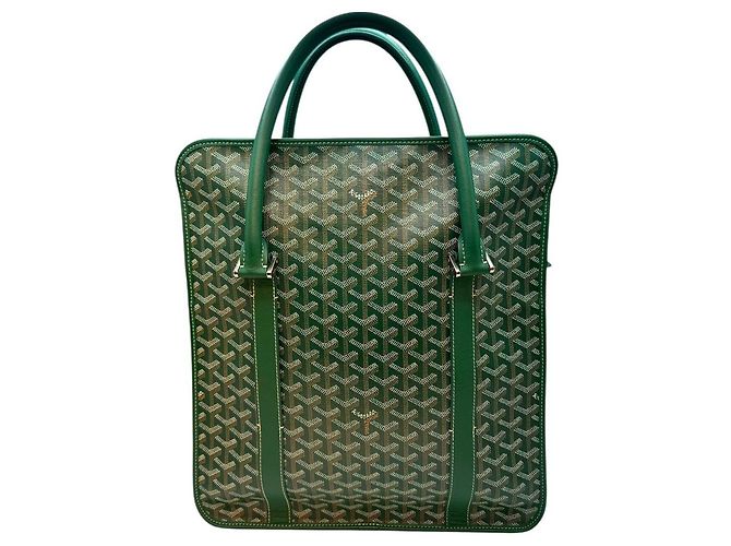 Goyard Sac fourre-tout moyen bordeaux vert - vue 4