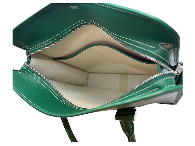Goyard Sac fourre-tout moyen bordeaux vert - vue 8