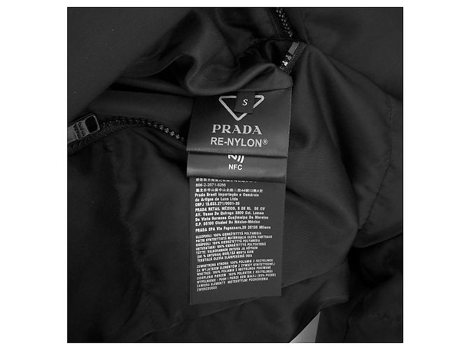 Prada Männer Mid-Länge Re-nylon Wendepufferjacke Schwarz - Ansicht 11