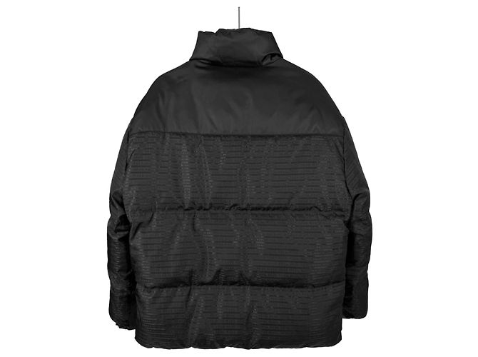 Prada Männer Mid-Länge Re-nylon Wendepufferjacke Schwarz - Ansicht 4