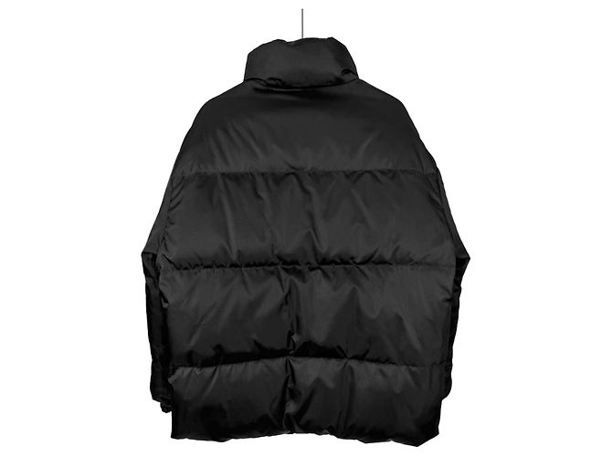 Prada Männer Mid-Länge Re-nylon Wendepufferjacke Schwarz - Ansicht 6