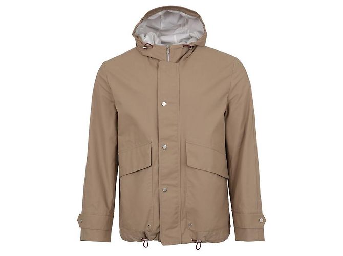Brunello Cucinelli Giacca con cappuccio e coulisse Marrone - vista 2