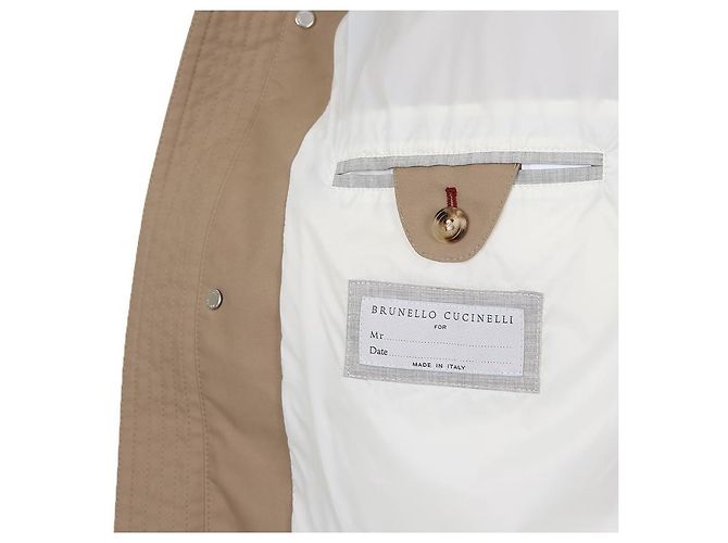 Brunello Cucinelli Giacca con cappuccio e coulisse Marrone - vista 9