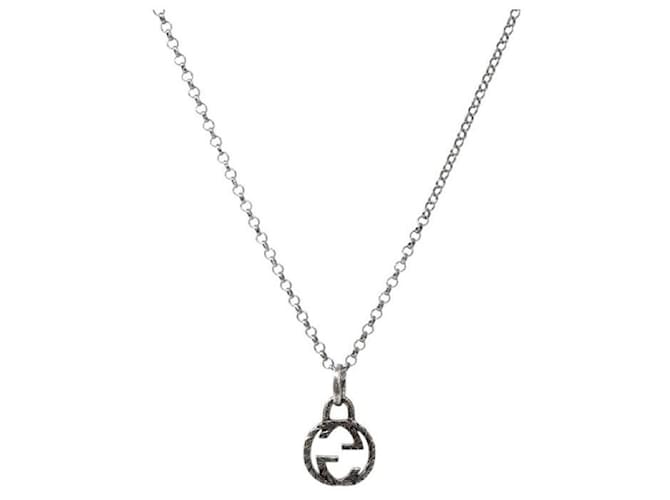Gucci Collar de plata entrelazado - vista 2
