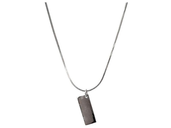 Dior Blue Trotter Silver Necklace - view 2